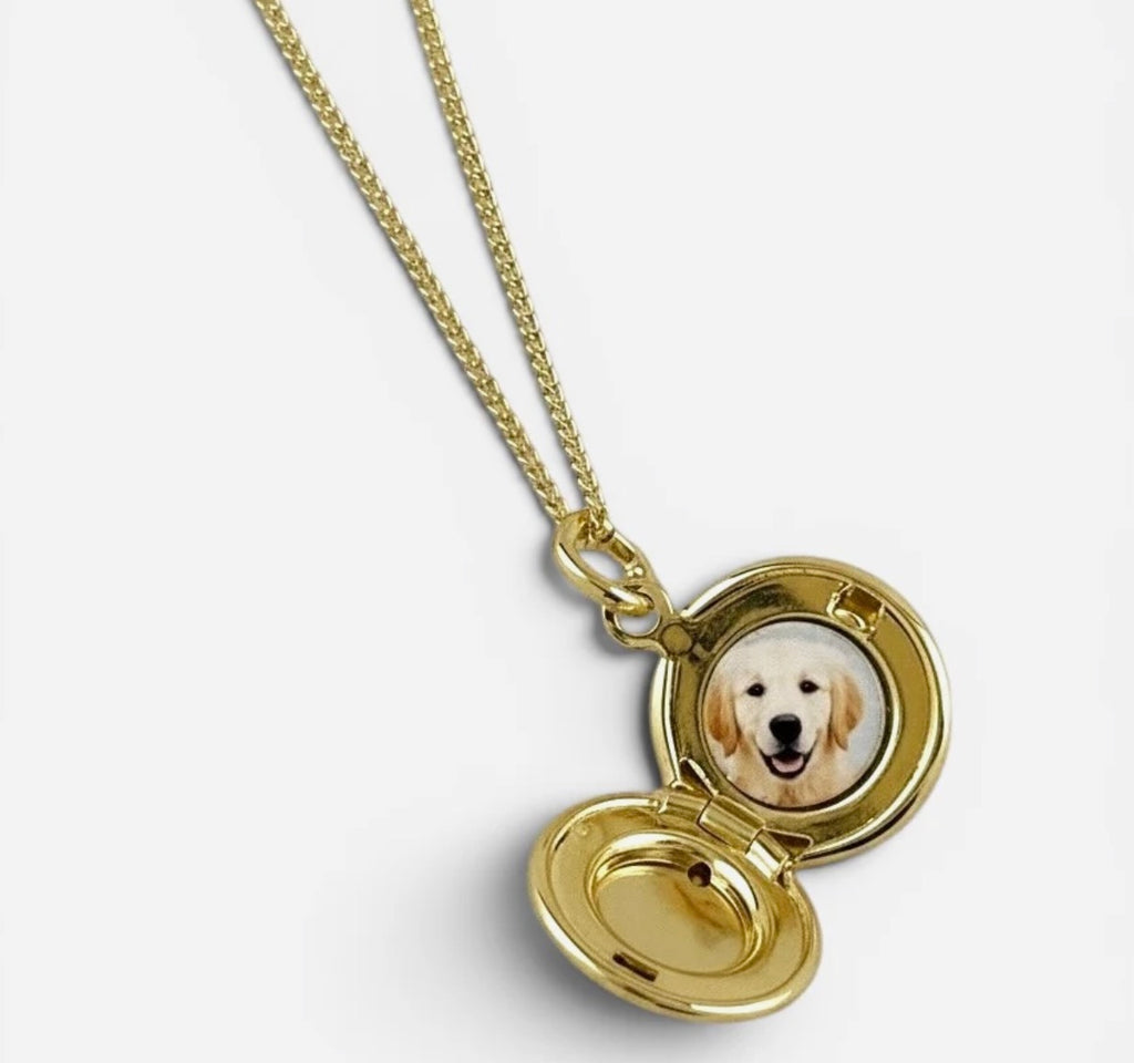 13mm Round Locket 18K Gold Filled
Necklace