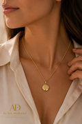 13mm Round Locket 18K Gold Filled
Necklace